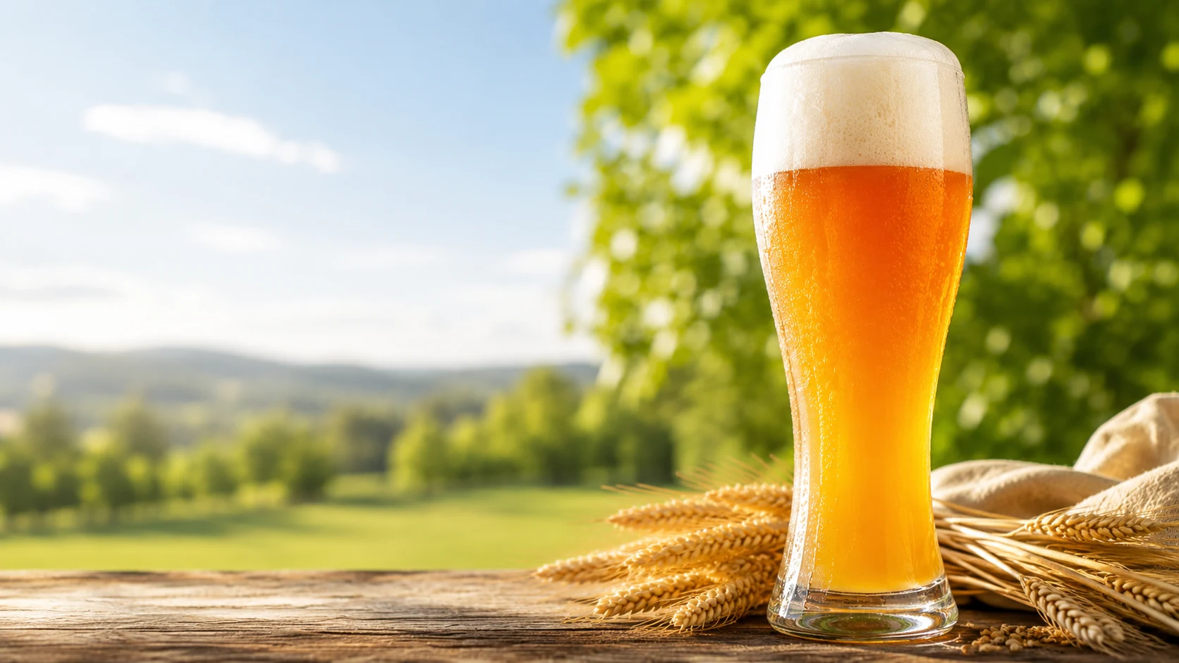 Weizen im Glas