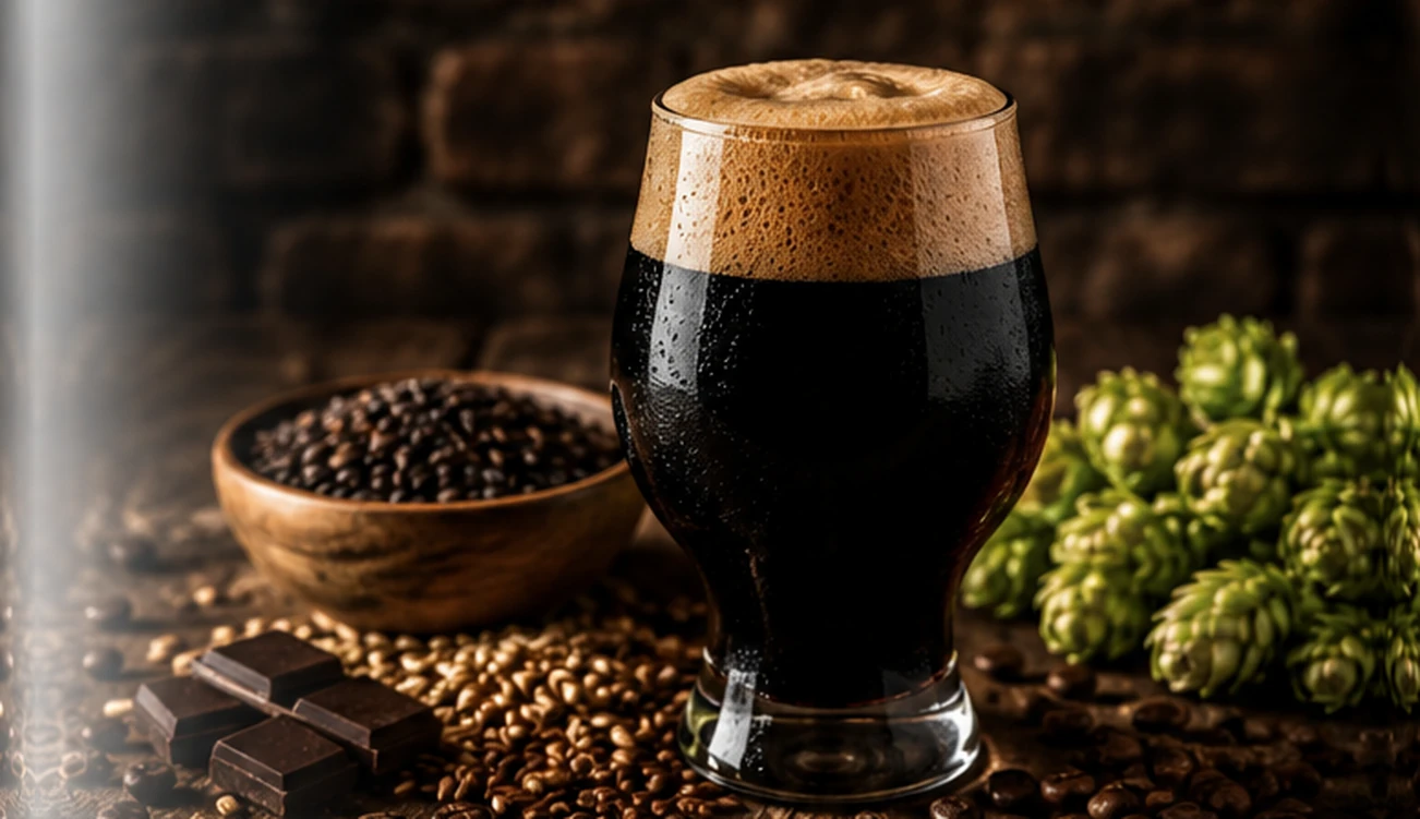 Stout im Glas